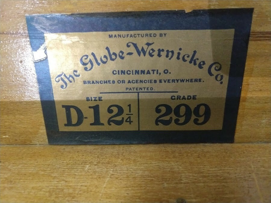 Globe Wernicke D-299 Bookcase Section 12 1/4 Barrister Bookcase FREE SHIPPING