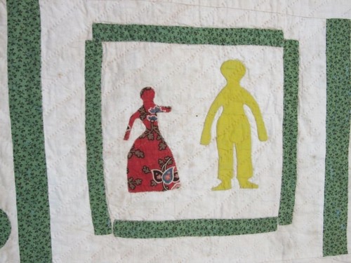 Museum c 1840-50s Pictorial Folk Art ALBUM   Antique Quilt 129 Elements