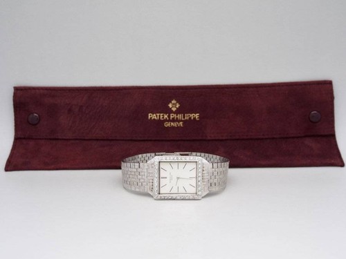 Patek Philippe Vintage 18k White Gold Diamond Watch