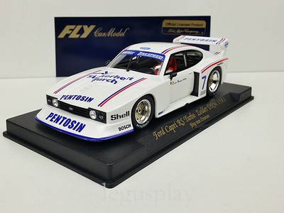 Slot car Scalextric Fly 88027/A148 Ford Capri Rs Turbo Drm Zolder 1983