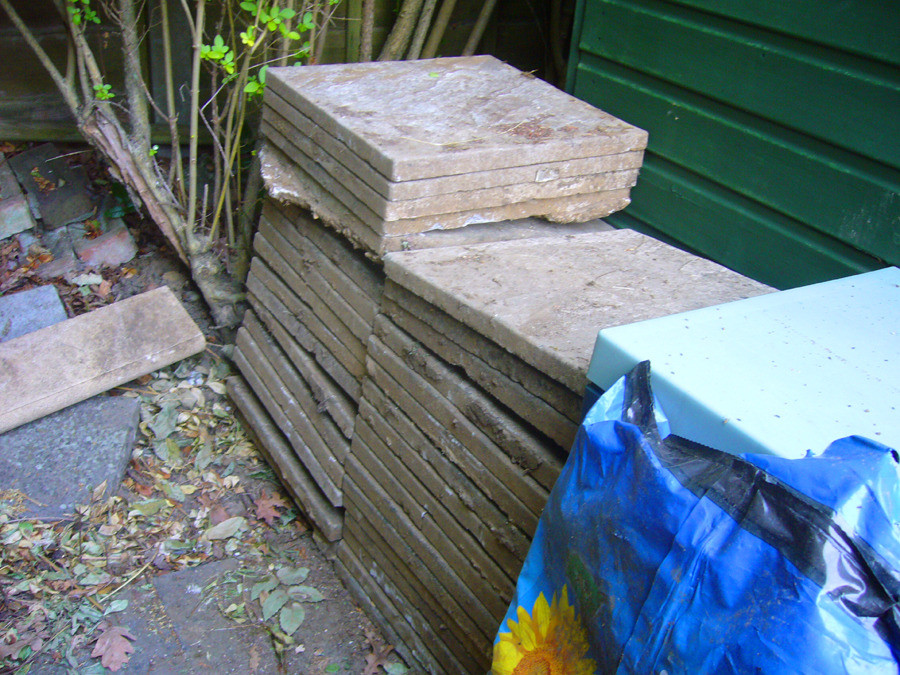 40 Patio Slabs 450mm x 450mm. Shed base, Patio, Paving, Garden, Walkway