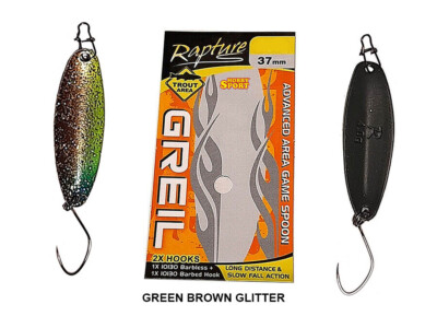 GREIL SPOON  3,2 GR GREEN BROWN GLITTER AREA TROTA   RAPTURE TRABUCCO 18810613