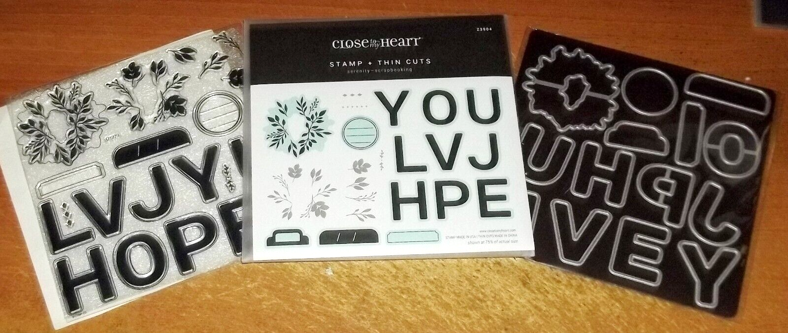 CTMH Z3904 THIN CUT & D1979 SERENITY ~ LOVE, HOPE, JOY, YOU, Leaves, Tabs, CTMH Z3904 THIN CUT & D1979 SERENITY ~ LOVE, HOPE, JOY, YOU, Leaves, Tabs,