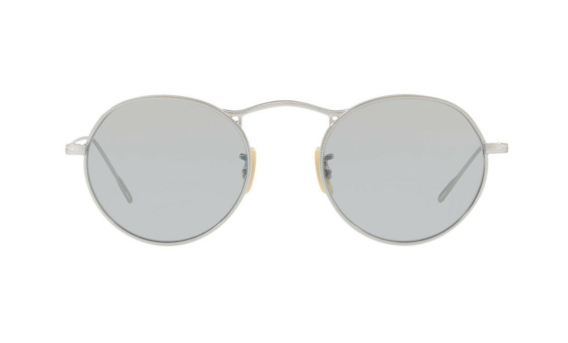 Pre-owned Oliver Peoples M-4 30th Ov 1220s Silver/grey Blue (5036/r5) Sunglasses