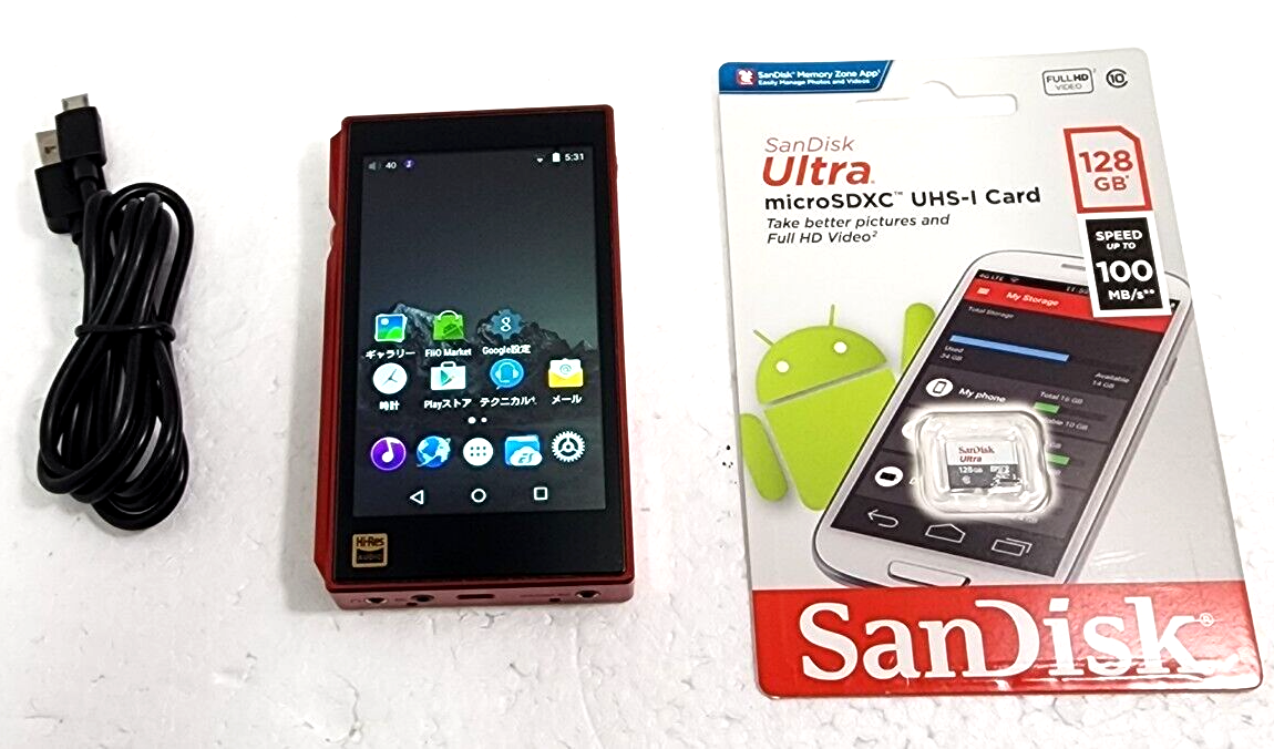 FiiO X5 (3rd Gen) Portable High-Resolution Audio Player - Red +