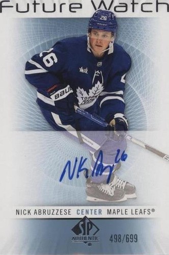 2022-23 SP Authentic - Nicholas Abruzzese #RFWA-AB