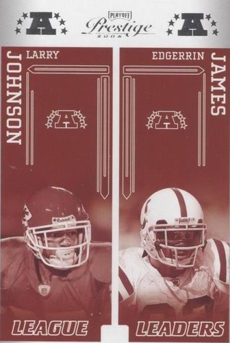 2006 Playoff Prestige Edgerrin James Larry Johnson #LL-6
