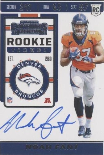 2019 Panini Contenders Noah Fant #124