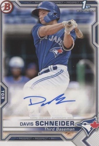 2021 Bowman - Davis Schneider #PAPR-DS