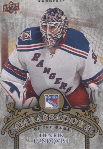 2010-11 Upper Deck - Henrik Lundqvist #AG49