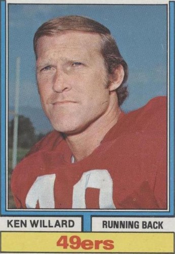 1974 Topps Parker Brothers Pro Draft Ken Willard #19