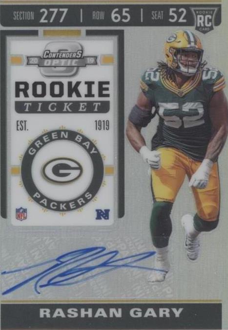 2019 Panini Contenders Optic Rashan Gary #176