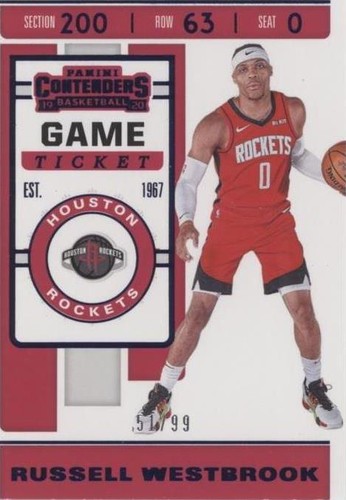 2019-20 Panini Contenders - Russell Westbrook #90