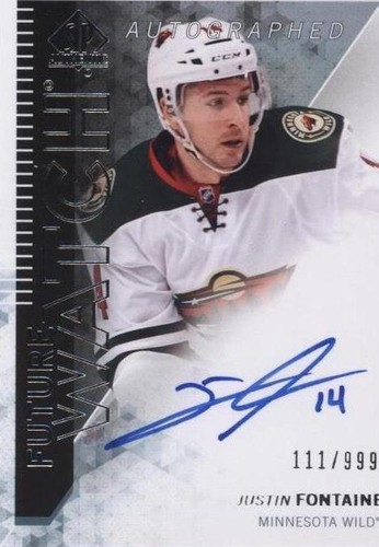 2013-14 SP Authentic - Justin Fontaine #281