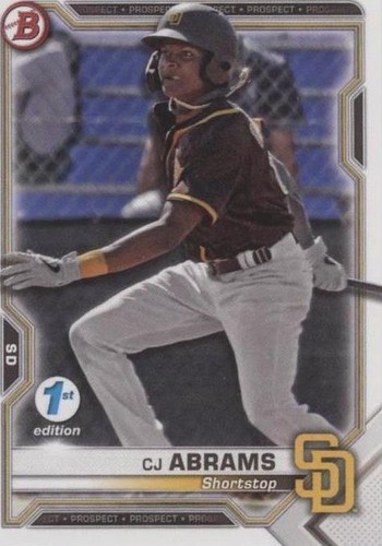 2021 Bowman 1st Edition - C.J. Abrams #BFE-14