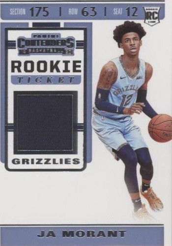 2019-20 Panini Contenders - Ja Morant #RTS-JMR