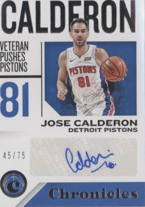 2018-19 Panini Chronicles - Jose Calderon #CS-JC