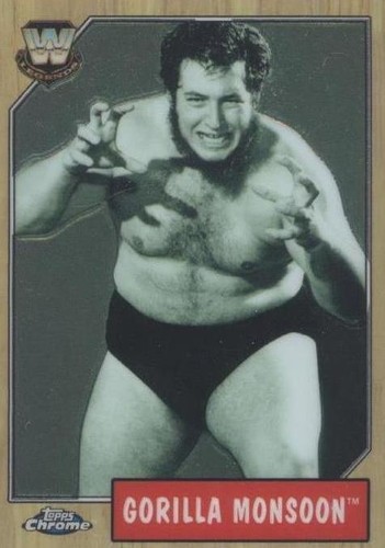 2008 Topps WWE Heritage Chrome - Gorilla Monsoon #81