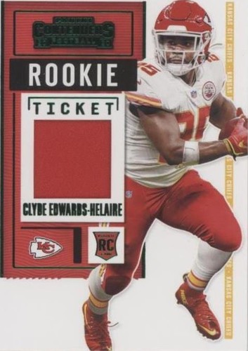 2020 Panini Contenders Clyde Edwards-Helaire #RTS-CEH