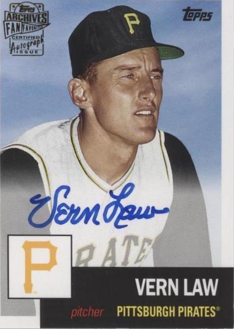 Topps Archives 2016 - Vern Law #FFA-VL
