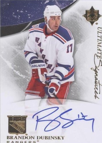2010-11 Ultimate Collection - Brandon Dubinsky #US-BD