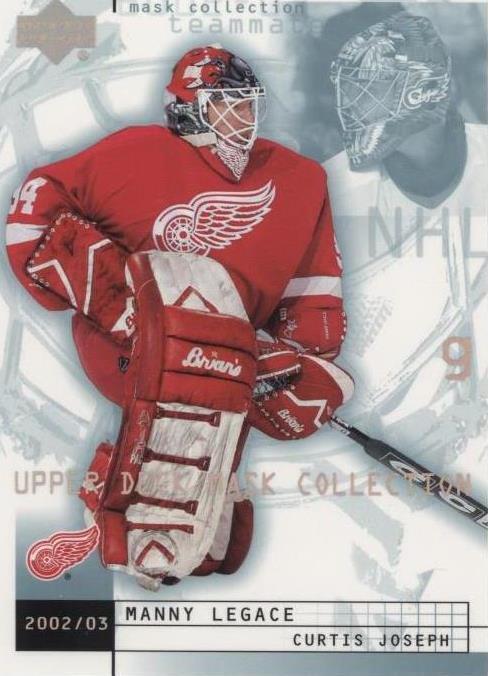 2002-03 Upper Deck Mask Collection - Curtis Joseph Manny Legace #31
