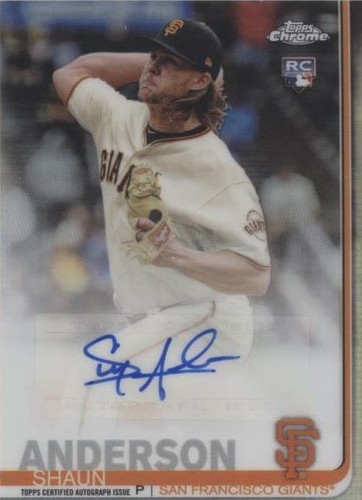 2019 Topps Chrome Update Series - Shaun Anderson #CUA-SA