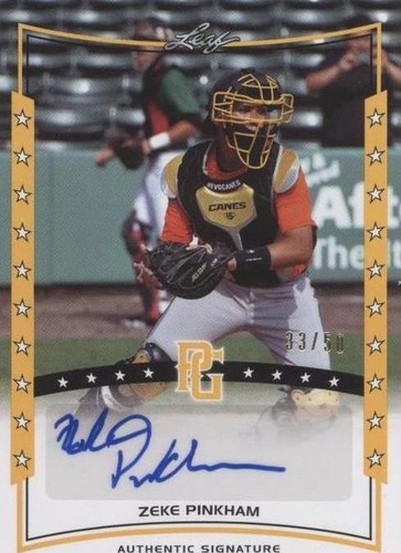 2014 Leaf Perfect Game Showcase - Zeke Pinkham #A-ZP1