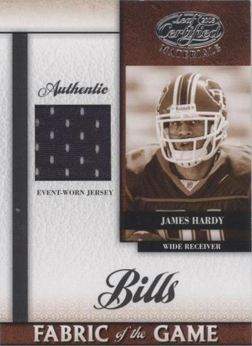 2008 Leaf Certified Materials James Hardy #RFOG-12
