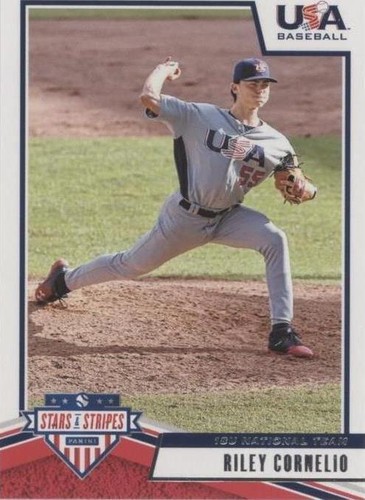 2019 Panini USA Baseball Stars & Stripes - Riley Cornelio #32
