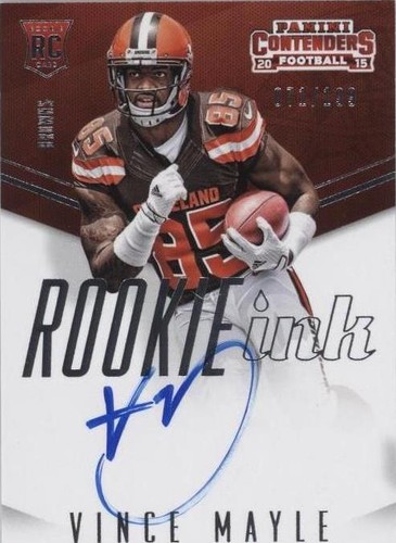 2015 Panini Contenders Vince Mayle #INK-VM