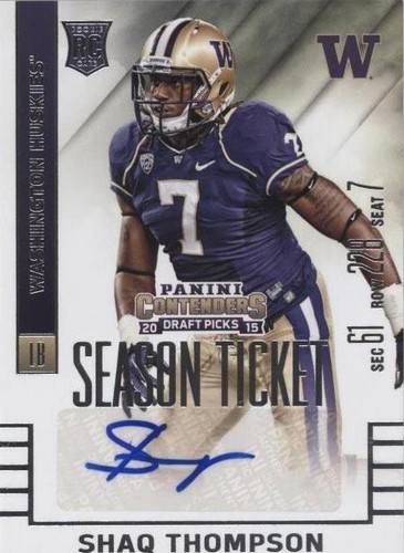 2015 Panini Contenders Draft Picks Shaq Thompson #141