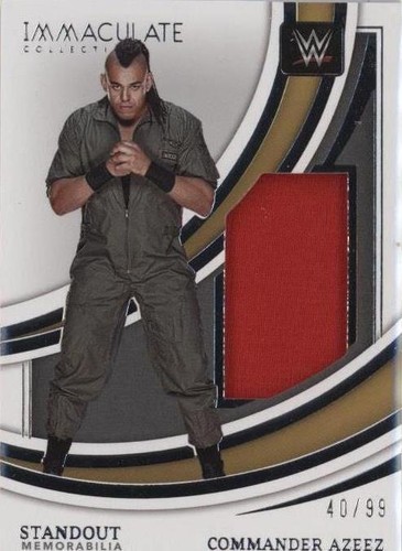2022 Panini Immaculate Collection WWE - Commander Azeez #SM-CAZ
