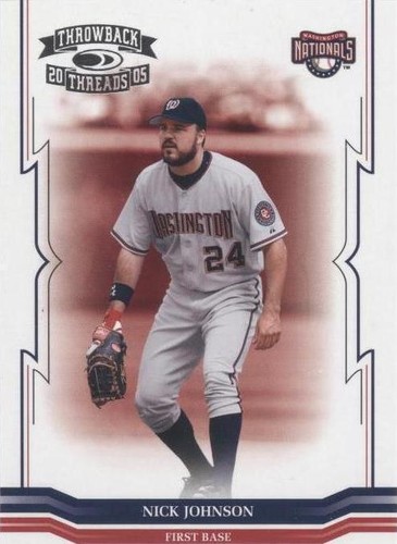2005 Donruss Throwback Threads - Nick Johnson #175