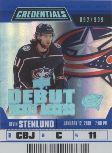 2019-20 Upper Deck Credentials - Kevin Stenlund #79