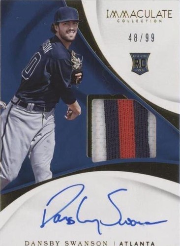 2017 Panini Immaculate Collection - Dansby Swanson #103