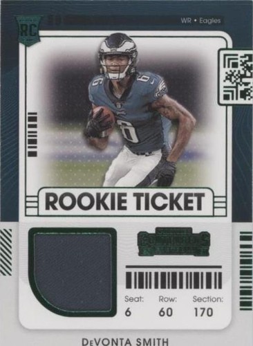 2021 Panini Contenders DeVonta Smith #RTS-DVS