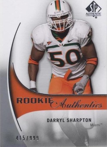 2010 SP Authentic Darryl Sharpton #216