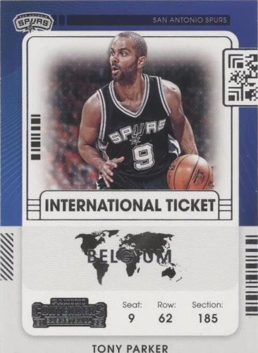 BASE CARD 2021 TONY PARKER PANINI SENSATIONAL SIGNATURES