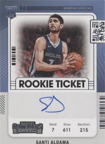 2021-22 Panini Photogenic Gold Santi Aldama Grizzlies RC