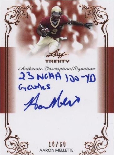 2013 Leaf Trinity Aaron Mellette #DI-AM2