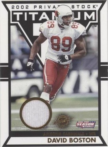 2002 Pacific Private Stock Titanium Postseason David Boston #79