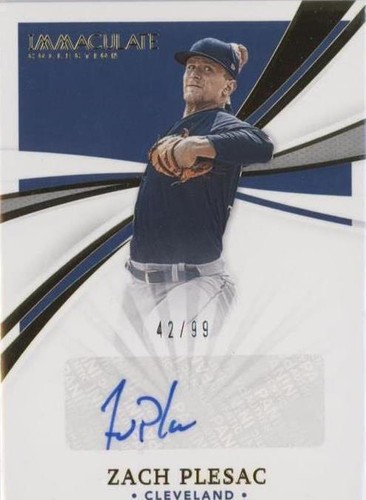 2021 Panini Immaculate Collection - Zach Plesac #IS-ZP