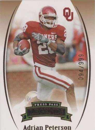 2007 Press Pass Legends Adrian Peterson #B-47
