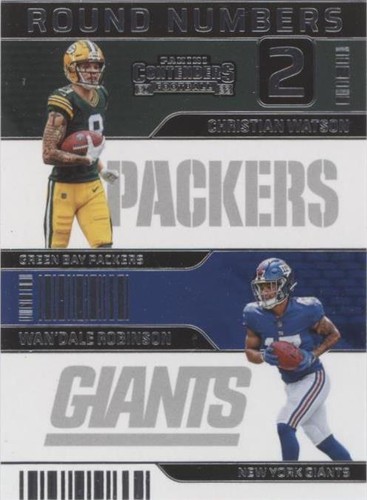 2022 Panini Contenders Christian Watson Wan'Dale Robinson #RN-WR
