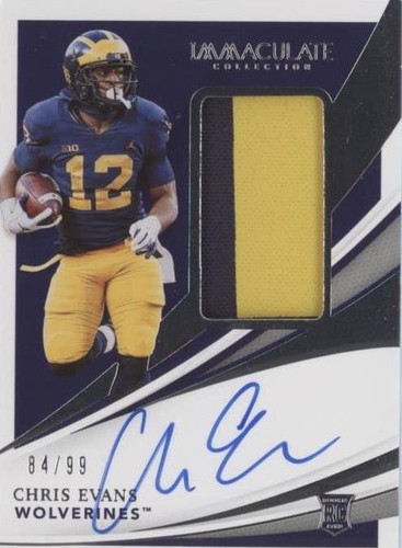 2021 Panini Immaculate Collection Collegiate Chris Evans #81