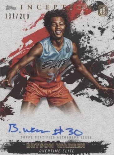 2021-22 Topps Inception OTE Overtime Elite - Bryson Warren #IA-BW