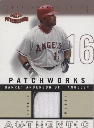 2004 Fleer Patchworks - Garret Anderson #PW-GA