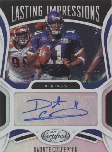 2020 Panini Certified Daunte Culpepper #LI-DC