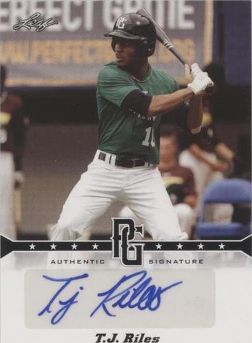 2013 Leaf Perfect Game Showcase - T.J. Riles #A-TJR